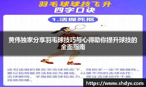 黄伟独家分享羽毛球技巧与心得助你提升球技的全面指南